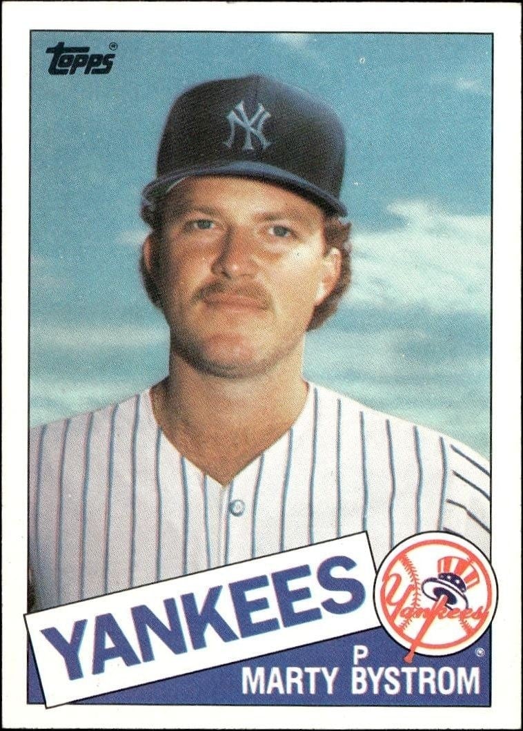 1985 Topps Marty Bystrom #284 trading card