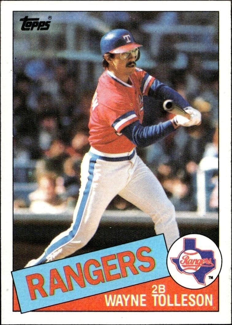 1985 Topps Wayne Tolleson #247 trading card