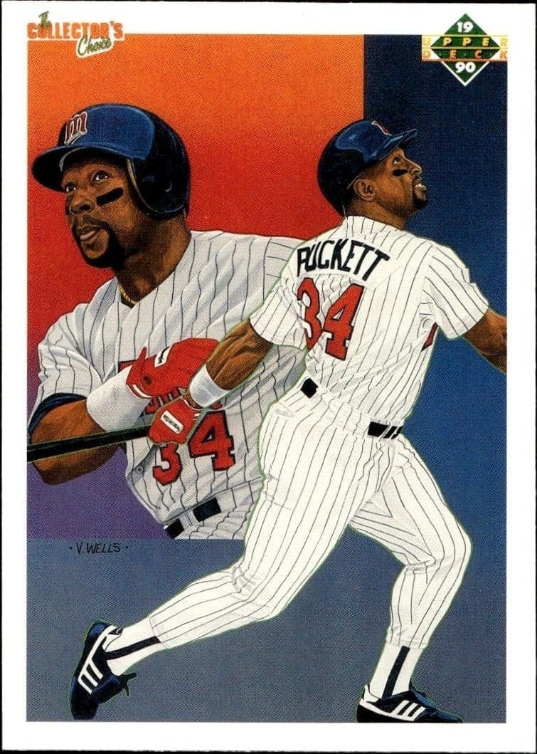 1990 Upper-Deck Low Number Kirby Puckett #48 trading card
