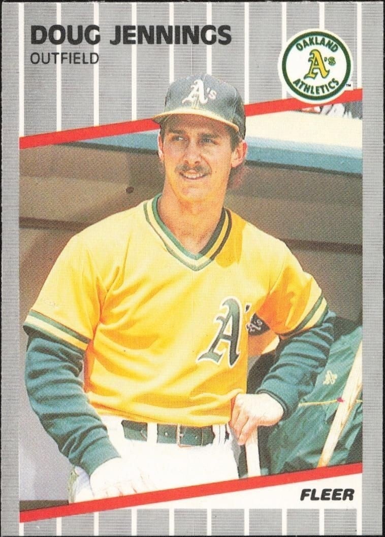 1989 Fleer Doug Jennings #14 trading card