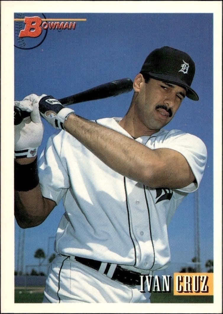 1993 Bowman Ivan Cruz #319 trading card