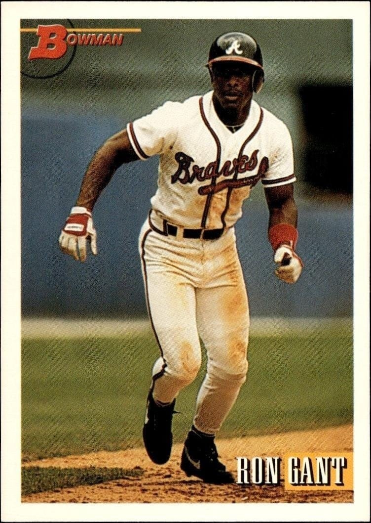 1993 Bowman Ron Gant #382 trading card