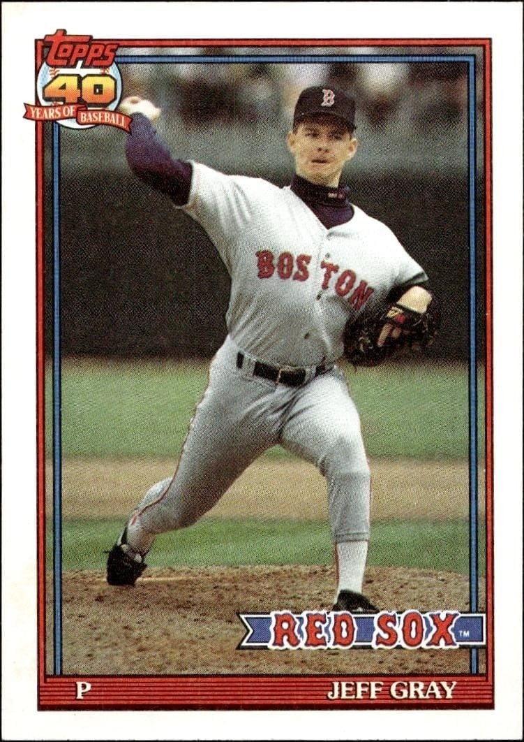 1991 Topps Jeff Gray #731 trading card
