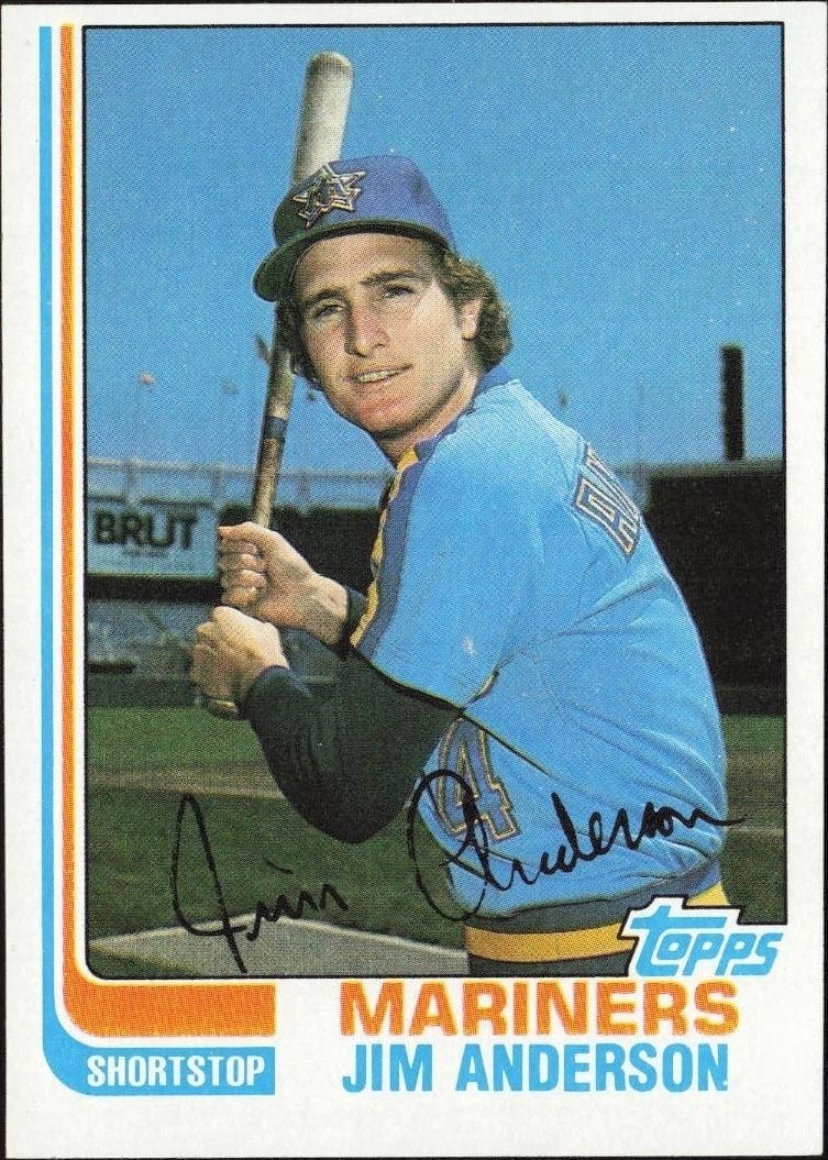 1982 Topps Jim Anderson #497 trading card