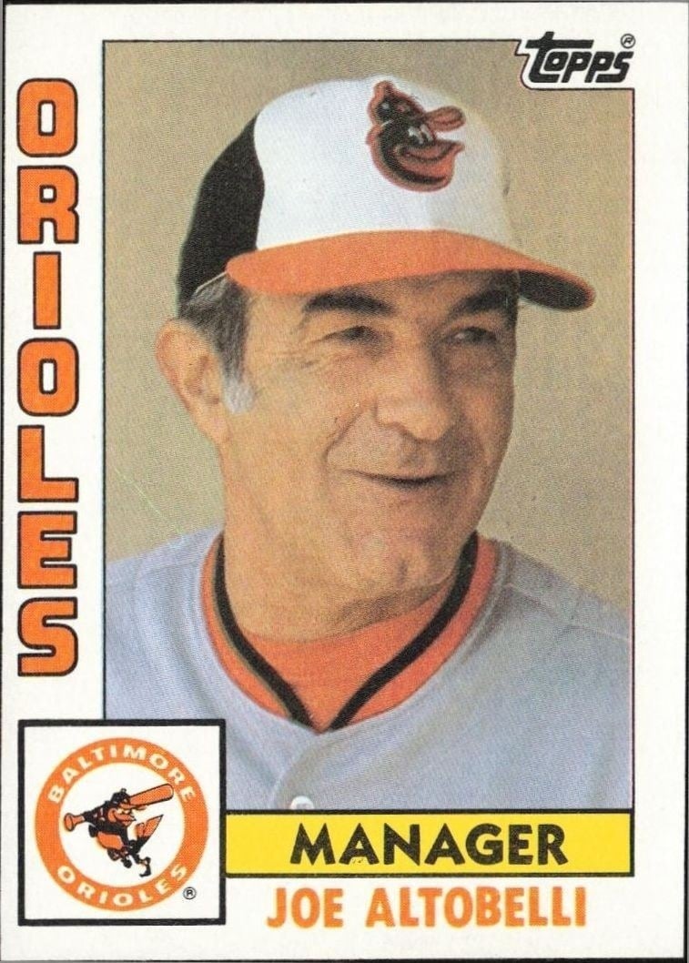 1984 Topps Joe Altobelli #21 trading card