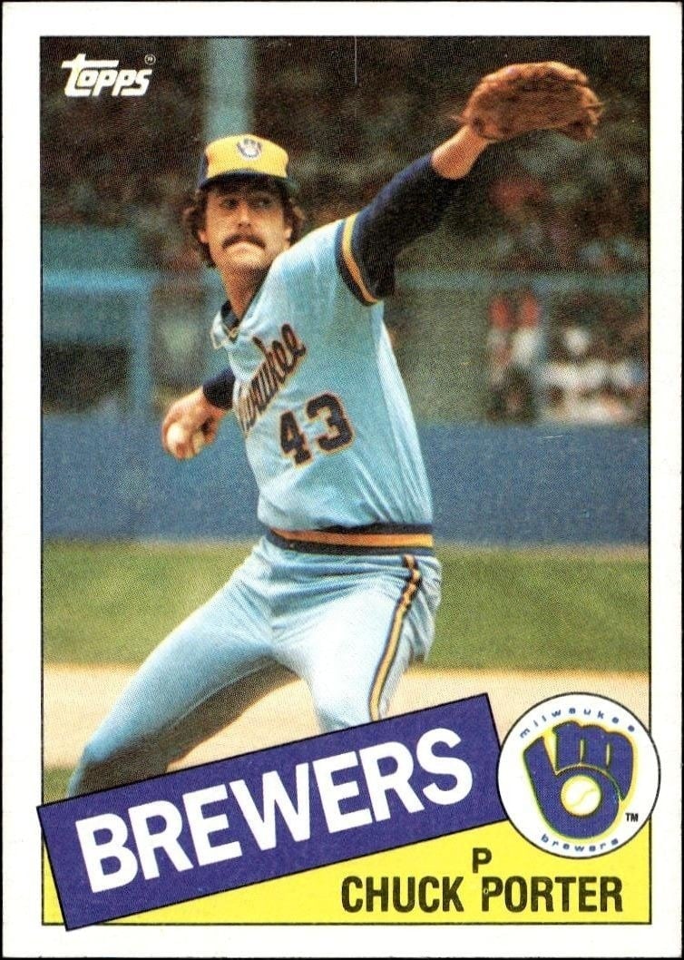 1985 Topps Chuck Porter #32 trading card