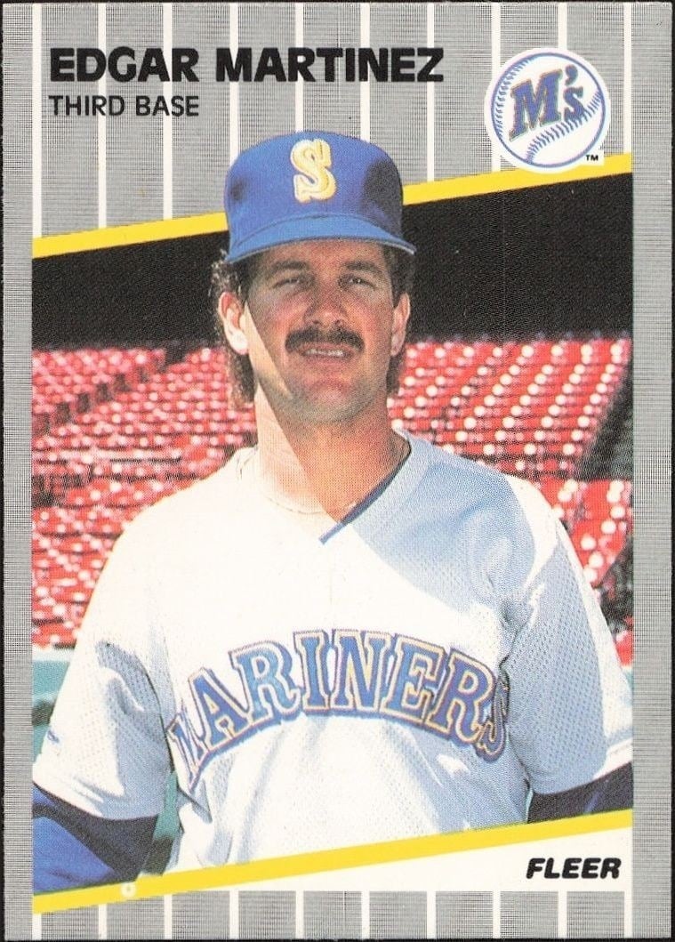 1989 Fleer Edgar Martinez #552 trading card