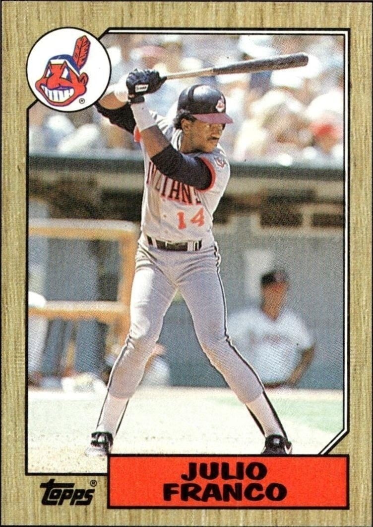 1987 Topps Julio Franco #160 trading card