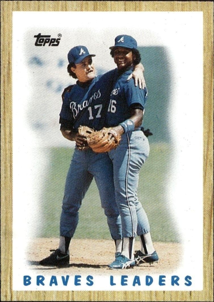 1987 Topps Atlanta Braves #31 baseball trading card front