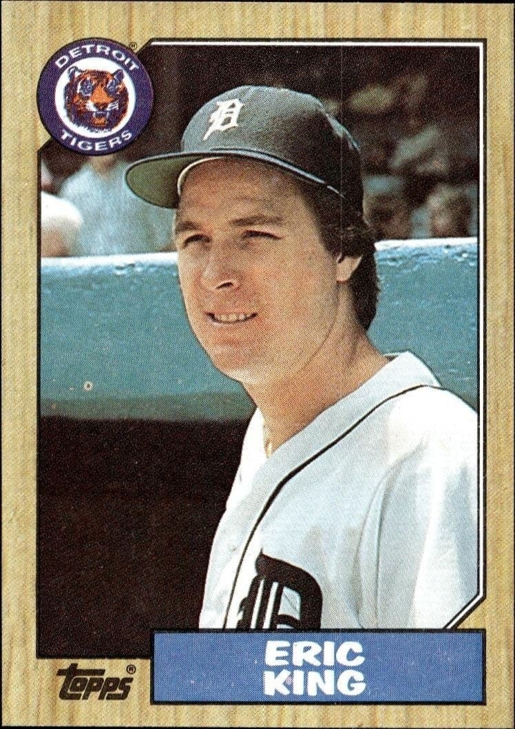 1987 Topps Eric King #36 baseball trading card front