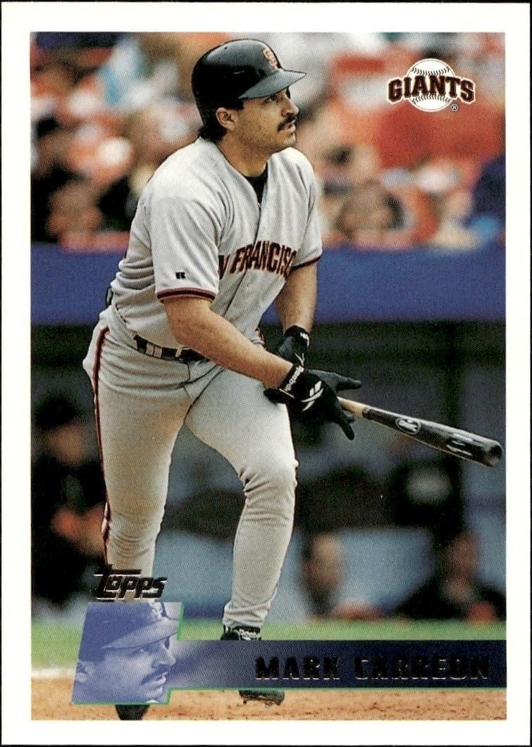 1996 Topps Series 1 Mark Carreon #74 trading card