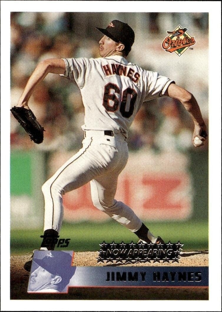 1996 Topps Series 2 Jimmy Haynes #354 trading card