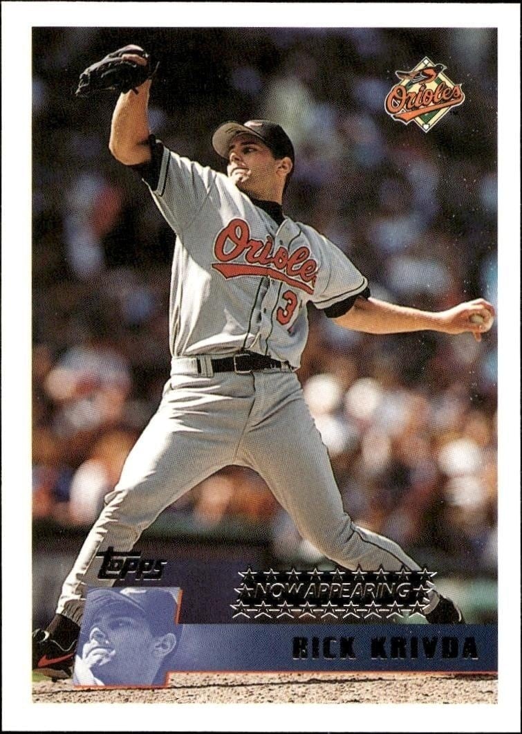 1996 Topps Series 2 Rick Krivda #352 trading card