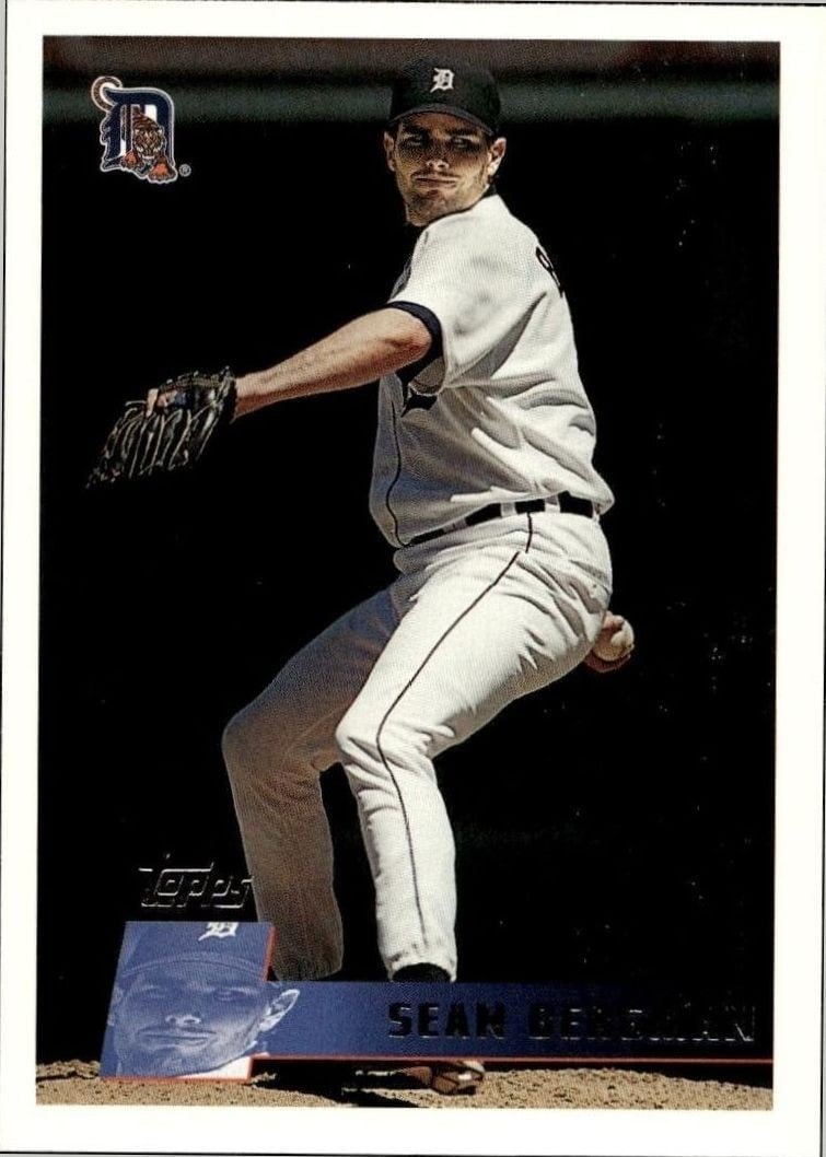 1996 Topps Series 1 Sean Bergman #42 trading card