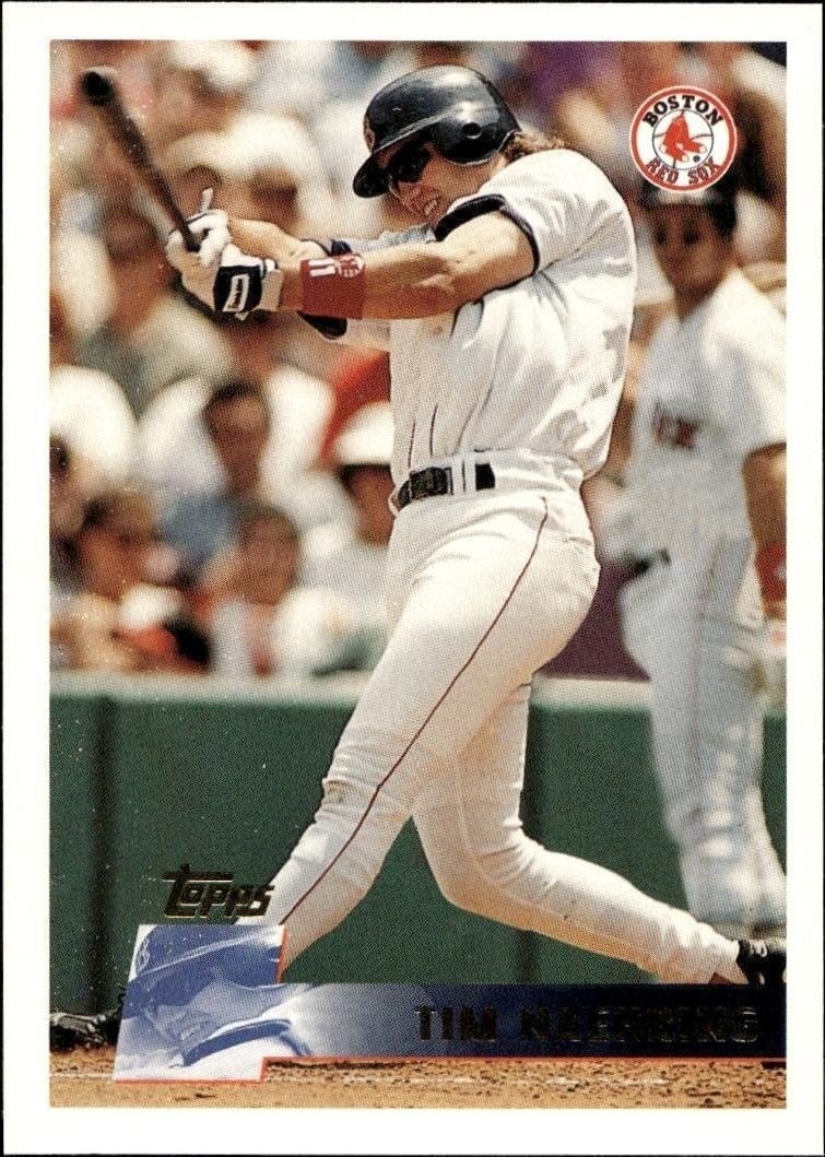 1996 Topps Series 1 Tim Naehring #63 trading card
