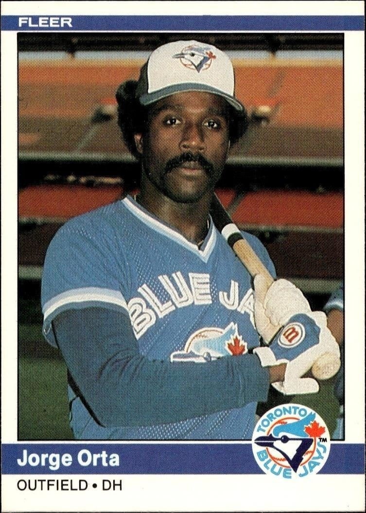 1984 Fleer Jorge Orta #166 baseball trading card front