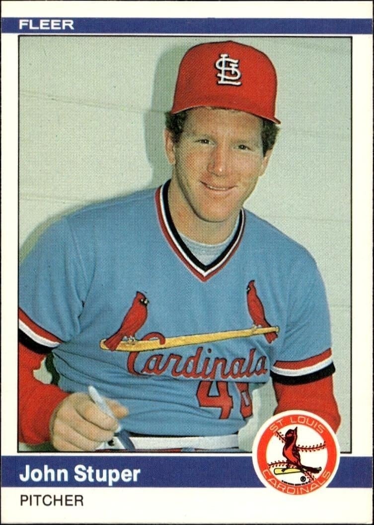 1984 Fleer John Stuper #337 trading card