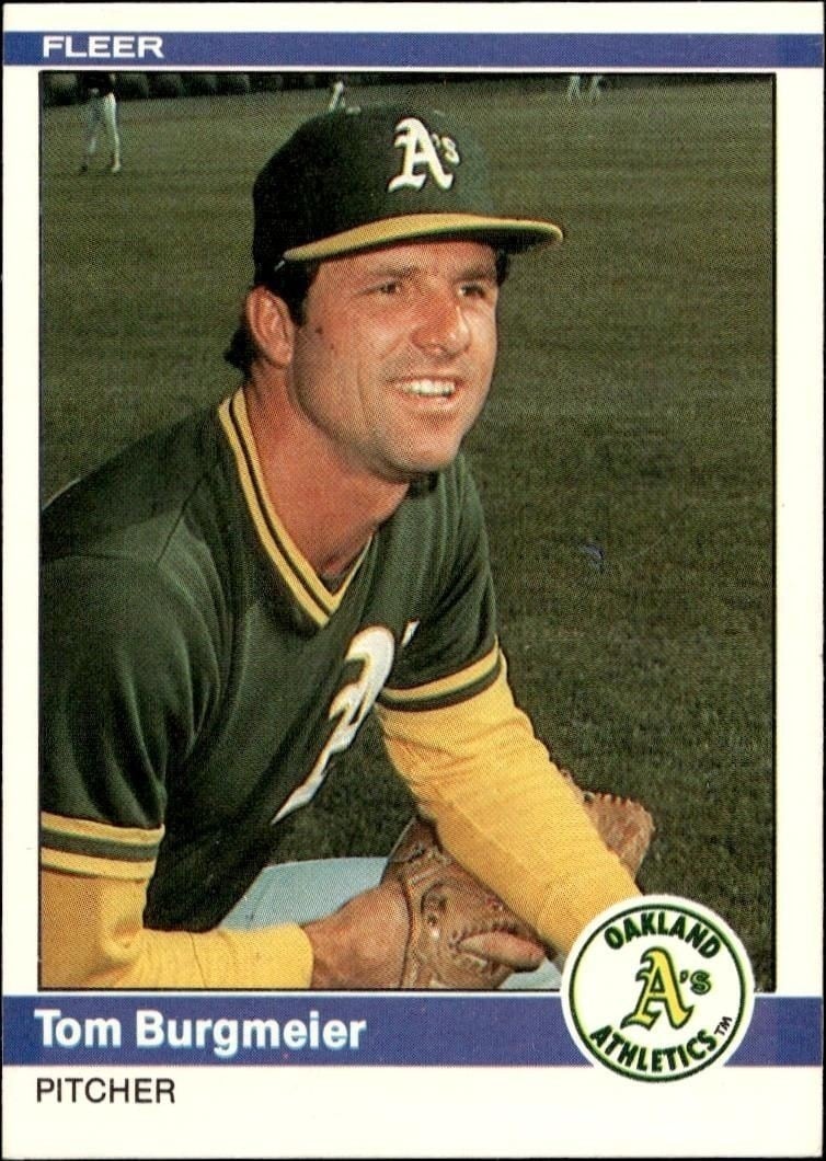 1984 Fleer Tom Burgmeier #439 baseball trading card front