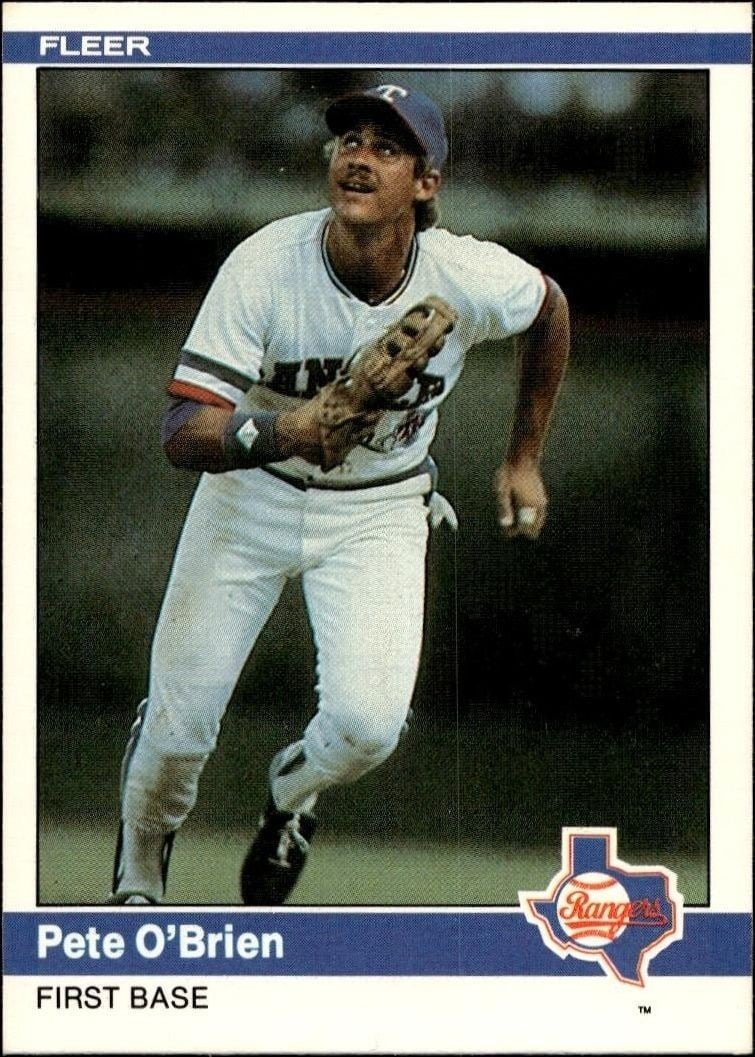 1984 Fleer Pete O'Brien #423 trading card