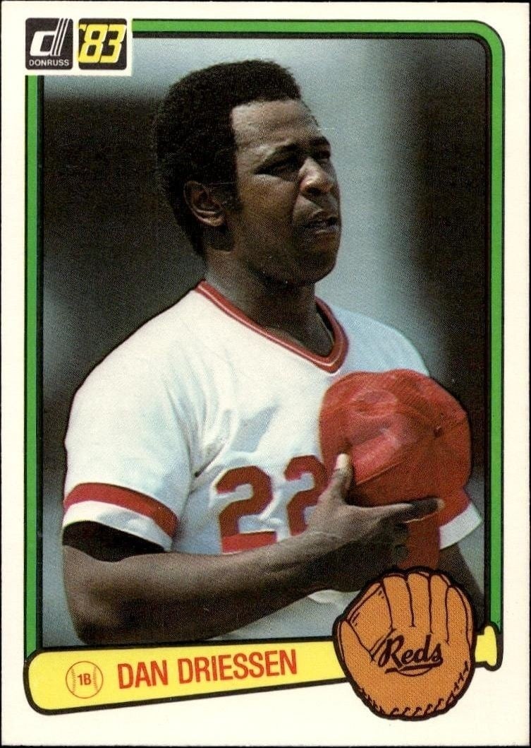 1983 Donruss Dan Driessen #274 trading card