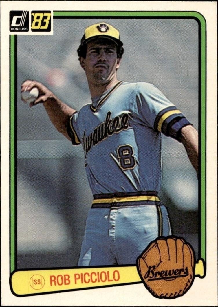 1983 Donruss Rob Picciolo #456 trading card