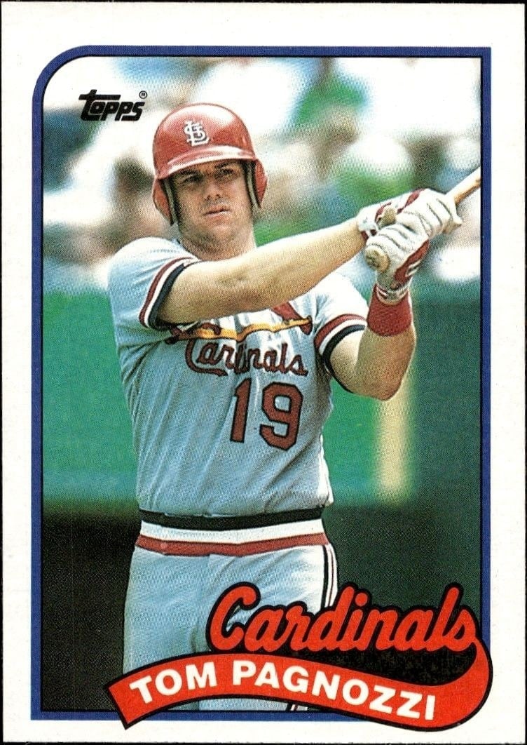 1989 Topps Tom Pagnozzi #208 trading card