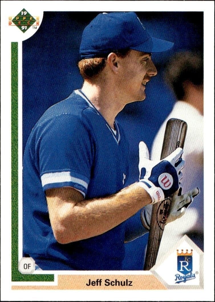 1991 Upper-Deck Low Number Jeff Schulz #607 trading card