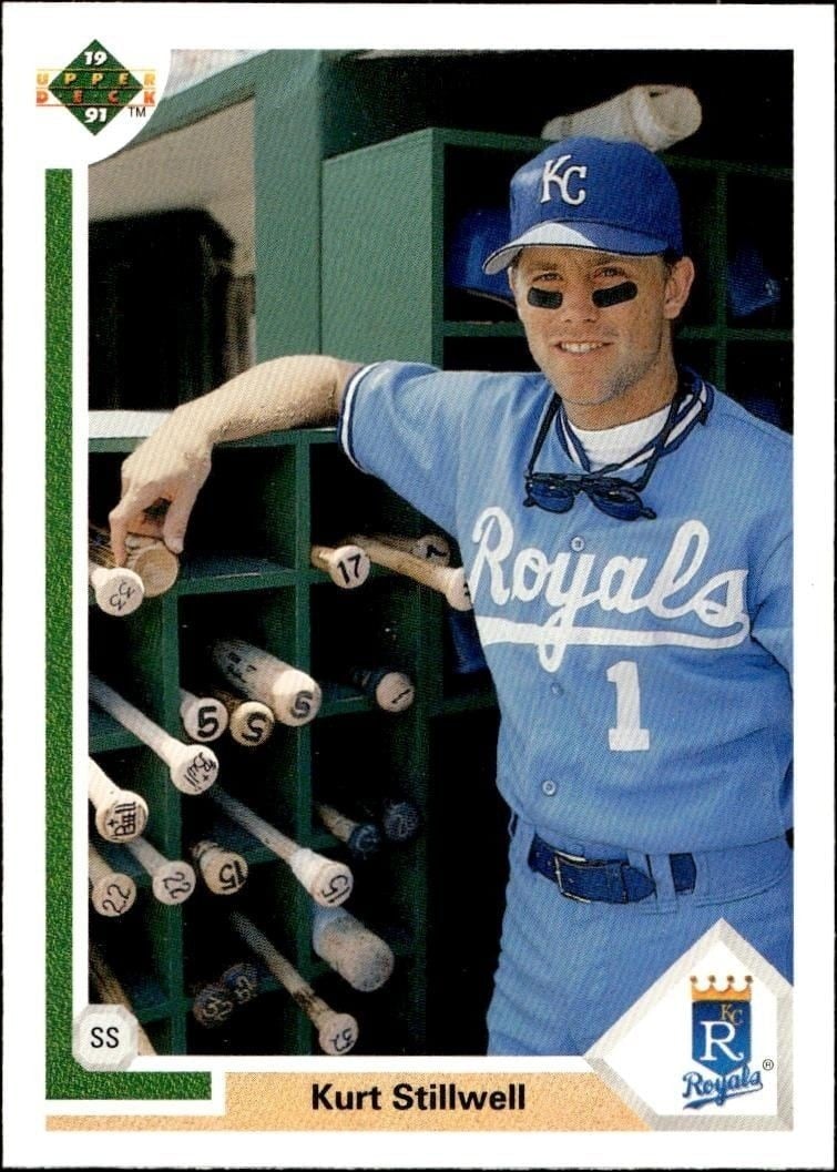 1991 Upper-Deck Low Number Kurt Stillwell #587 trading card