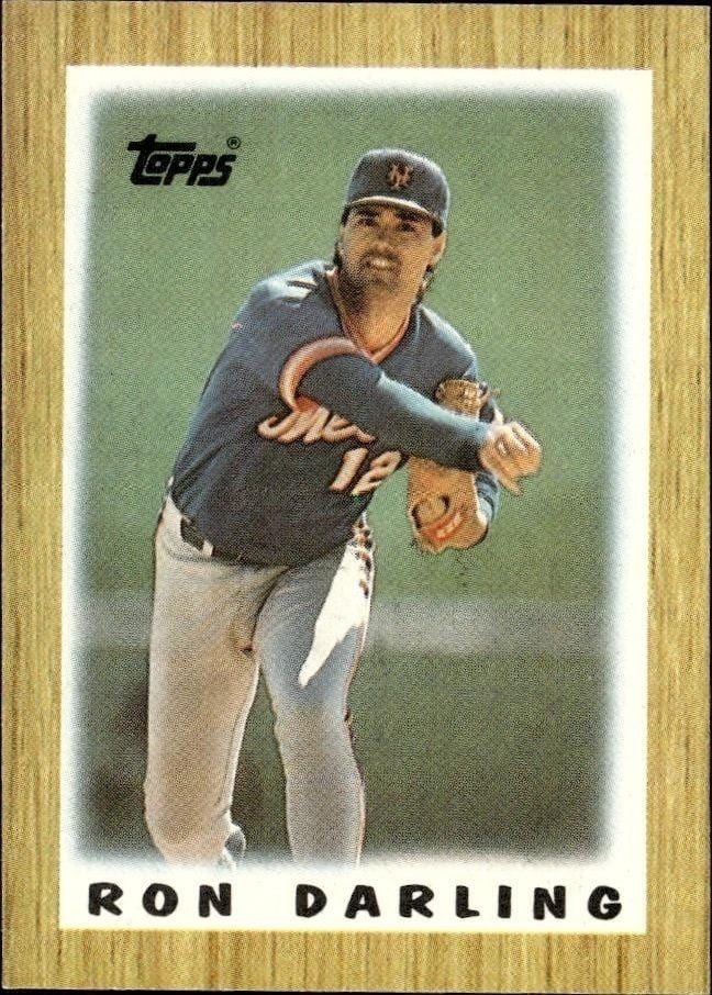 1987 Topps Minis Ron Darling #21 trading card