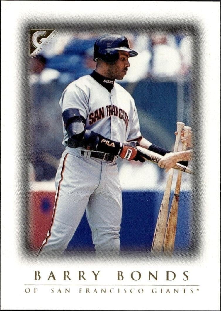 1999 Topps Gallery Barry Bonds #77 trading card