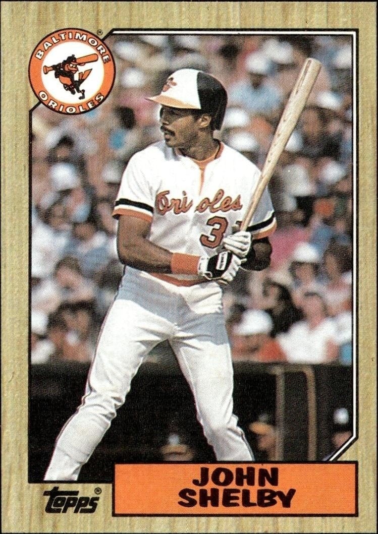 1987 Topps John Shelby #208 trading card