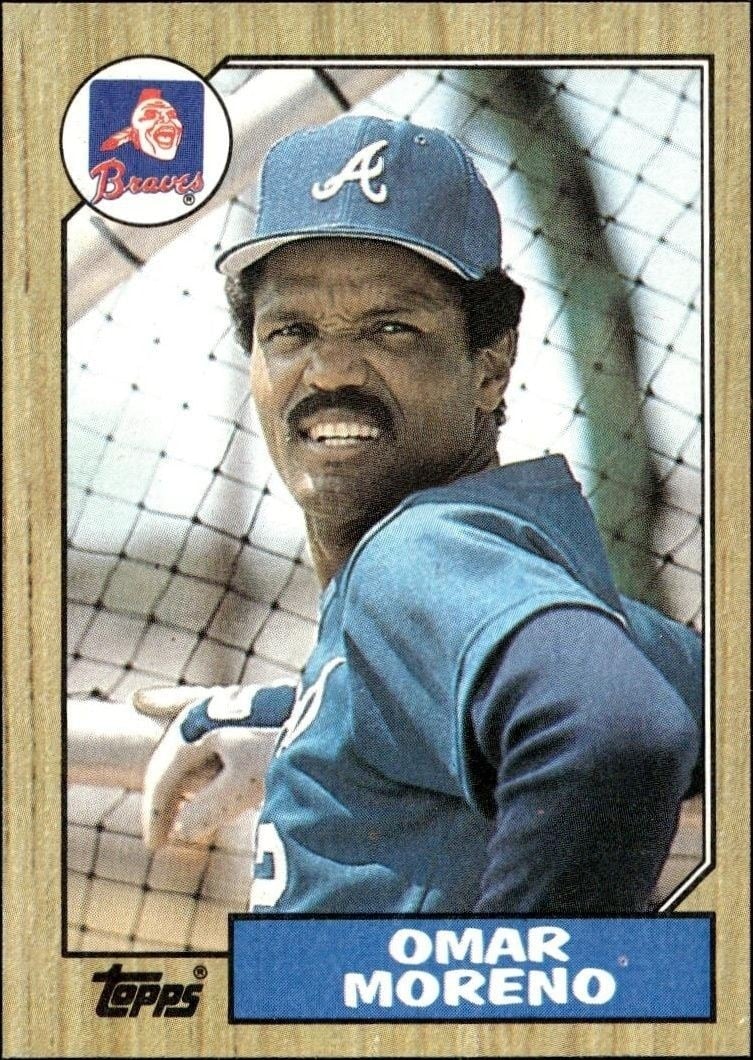 1987 Topps Omar Moreno #214 trading card