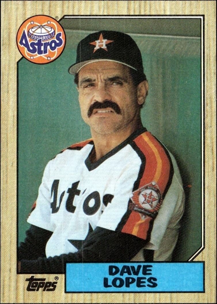 1987 Topps Dave Lopes #445 trading card