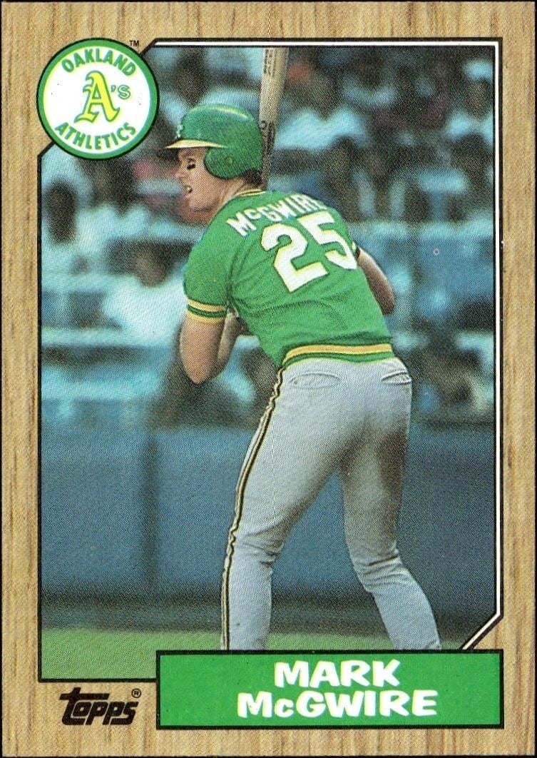 1987 Topps Mark McGwire #366 trading card