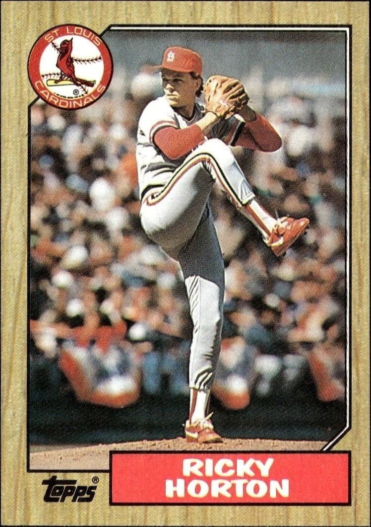 1987 Topps Ricky Horton #542 trading card