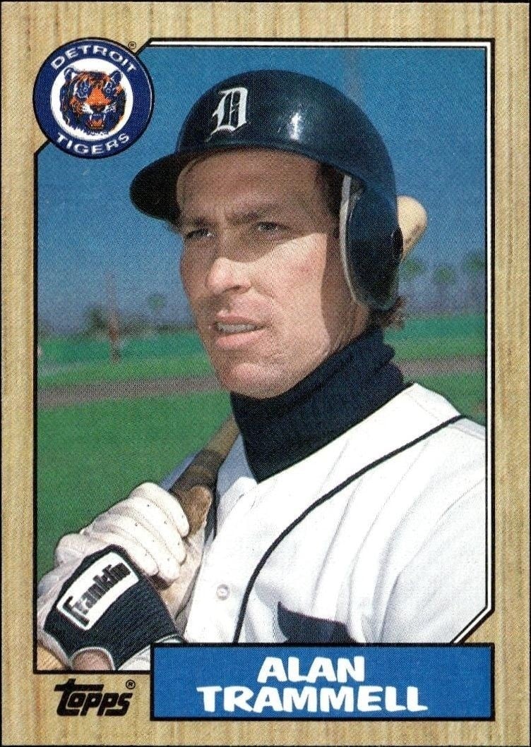 1987 Topps Alan Trammell #687 trading card