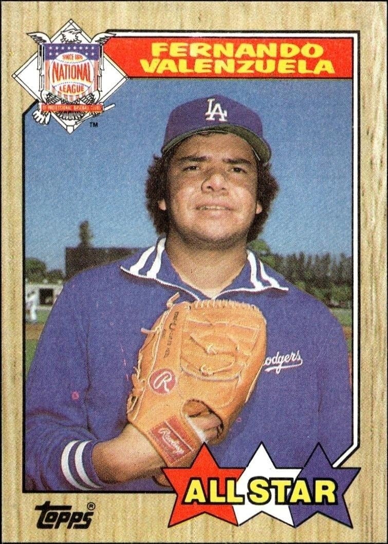 1987 Topps Fernando Valenzuela #604 trading card