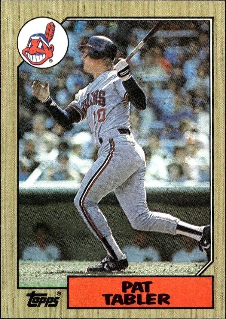 1987 Topps Pat Tabler #575 trading card