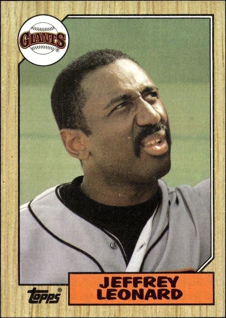 1987 Topps Jeffrey Leonard #280 trading card