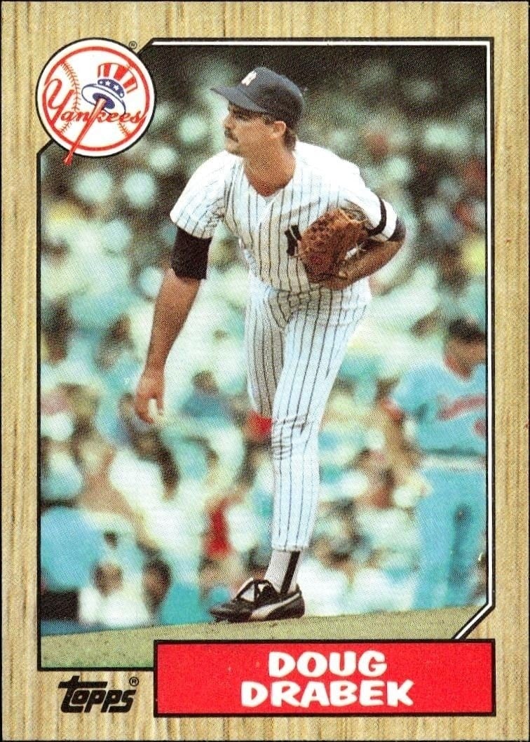 Doug Drabek 1987 Topps #283 Baseball Trading Card - Front 1987 Topps Doug Drabek #283 baseball trading card front