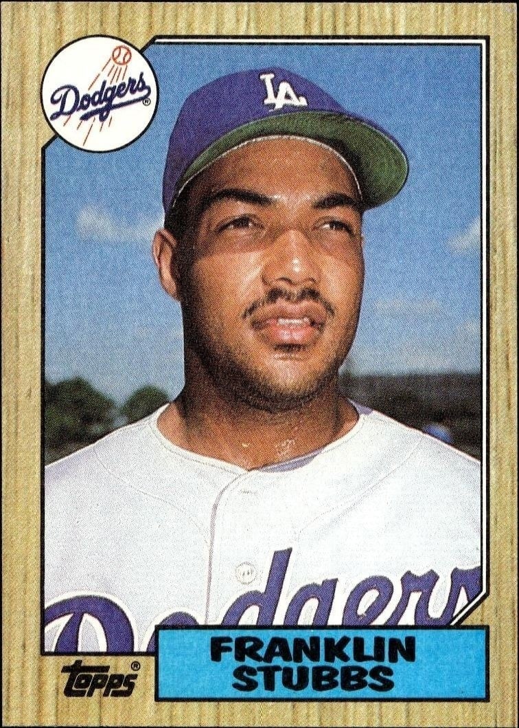 1987 Topps Franklin Stubbs #292 trading card