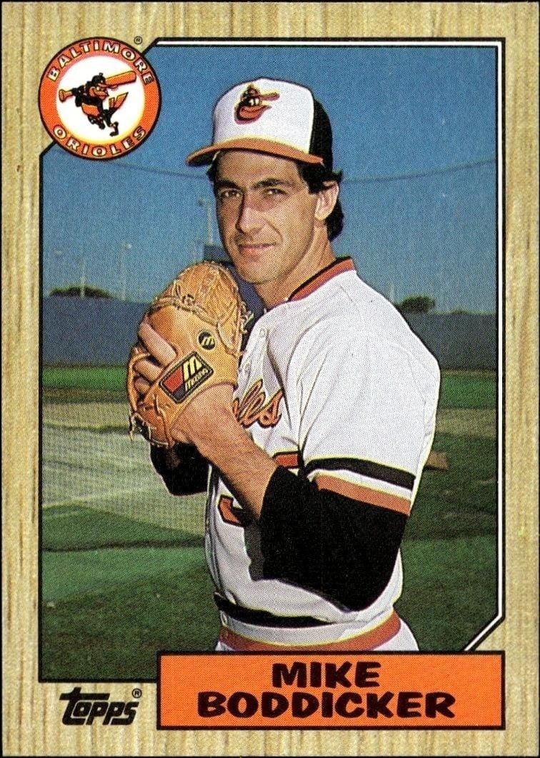 1987 Topps Mike Boddicker #455 trading card