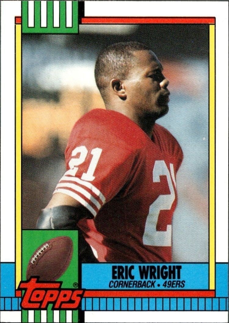 1990 Topps Eric Wright #21 trading card