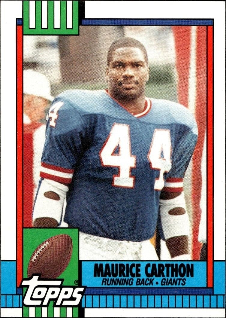 1990 Topps Maurice Carthon #63 trading card