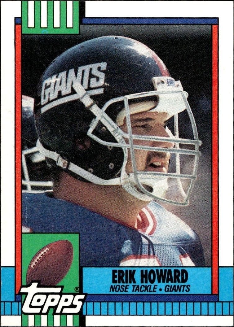 1990 Topps Erik Howard #57 trading card