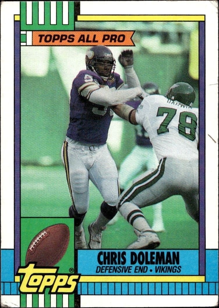 1990 Topps Chris Doleman #108 trading card