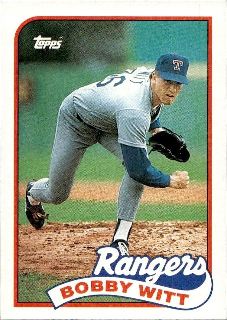 1989 Topps Bobby Witt #548 trading card