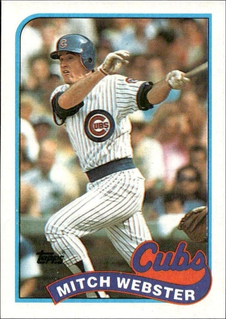 1989 Topps Mitch Webster #36 trading card