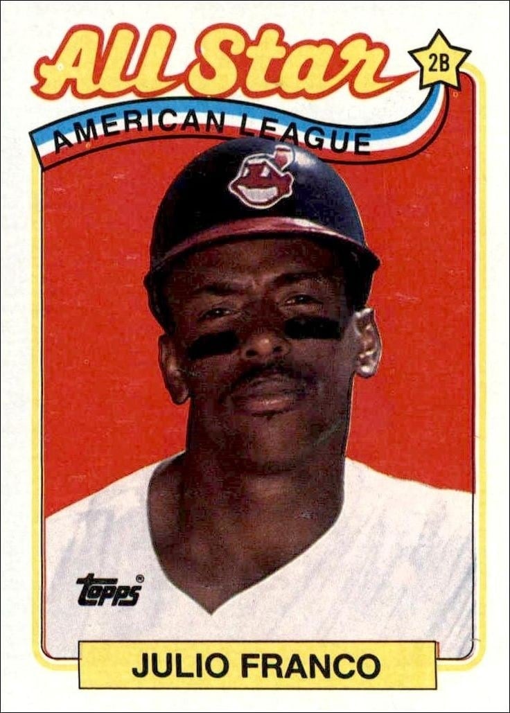 1989 Topps Julio Franco #398 trading card