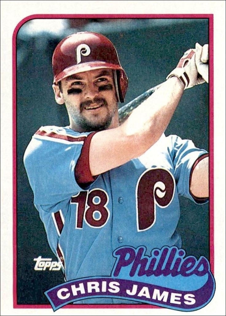 1989 Topps Chris James #298 trading card
